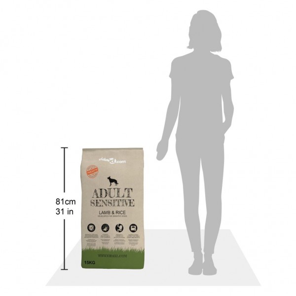 Comida seca para perro premium Adult Sensitive Lamb & Rice 15kg M 4