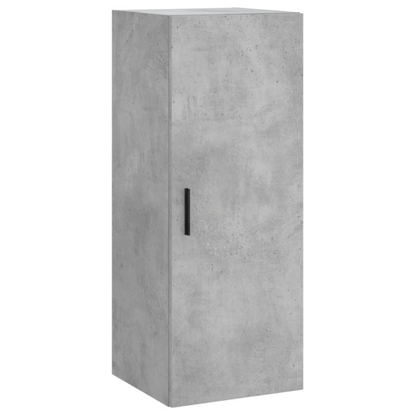 Aparador de madera contrachapada gris hormigón 34.5x34x180 cm M 5