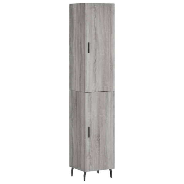 Aparador alto madera contrachapada gris Sonoma 34.5x34x180 cm M 2