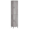 Aparador alto madera contrachapada gris Sonoma 34.5x34x180 cm 2