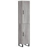 Aparador alto madera contrachapada gris Sonoma 34.5x34x180 cm 2