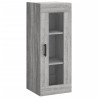 Aparador alto madera contrachapada gris Sonoma 34.5x34x180 cm 5