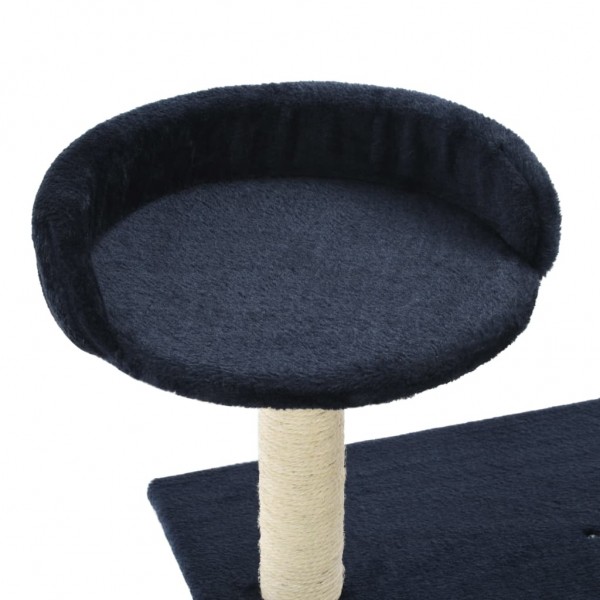 Rascador para gatos poste de sisal 95 cm azul oscuro M 5