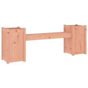 Banco con jardineras madera maciza de abeto Douglas 180x36x63cm H
