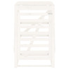 Cobertizo para cubos de basura madera pino blanco 84x90x128.5cm 5