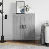 Aparador de madera de ingeniería gris Sonoma 69.5x34x90 cm 1