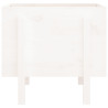 Jardinera de madera maciza de pino blanco 62x50x57 cm 4
