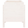 Jardinera de madera maciza de pino blanco 62x50x57 cm 5
