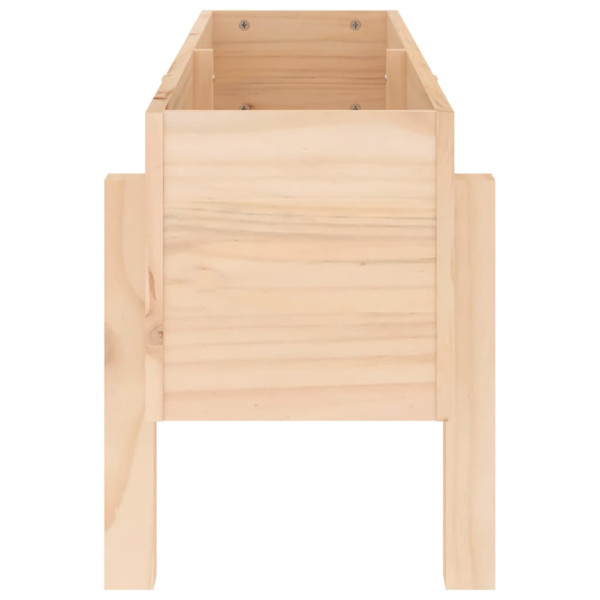 Arriate elevado de jardín madera maciza de pino 101x30x38 cm M 5
