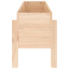 Arriate elevado de jardín madera maciza de pino 101x30x38 cm 5