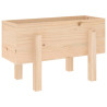 Jardinera madera maciza de pino 62x30x38 cm 2