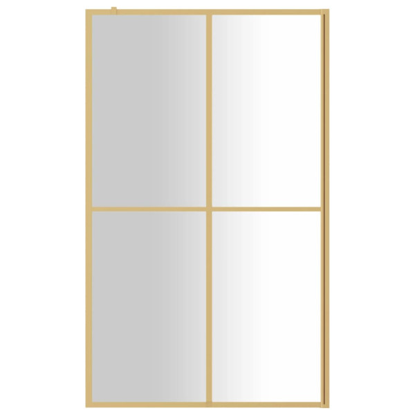 Divisória de chuveiro 118x195 cm vidro transparente ESG dourado M 3