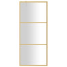 Divisória de chuveiro 80x195 cm vidro transparente ESG dourado 3