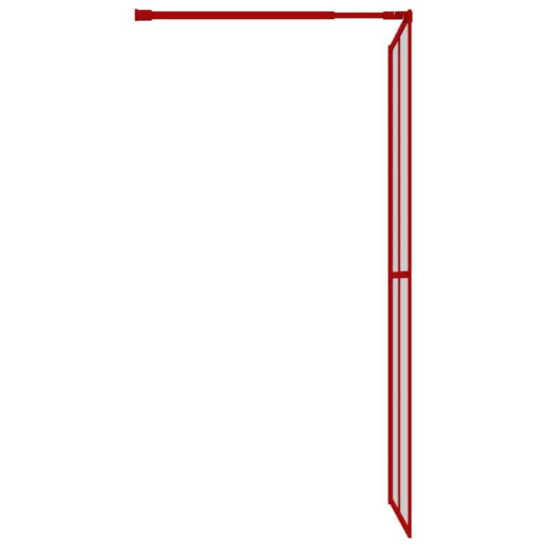 Mampara puerta de ducha vidrio transparente ESG rojo 100x195 cm M 4
