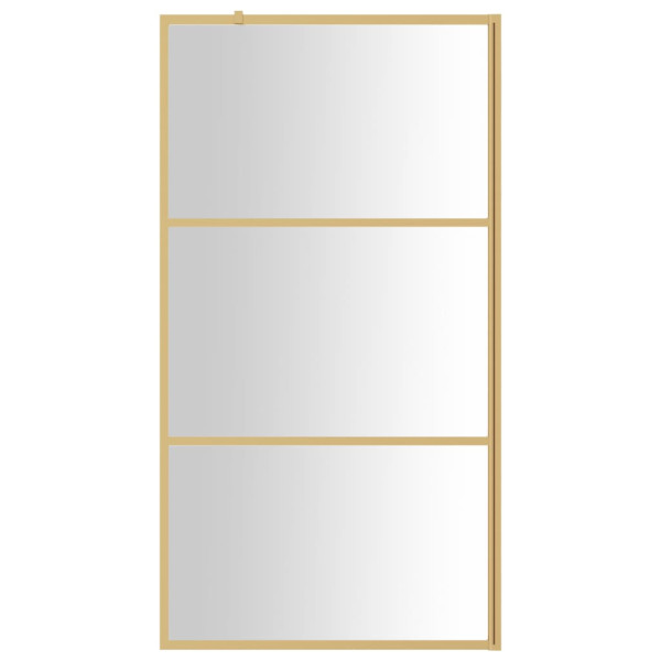 Divisória de chuveiro 115x195 cm vidro transparente ESG dourado M 3