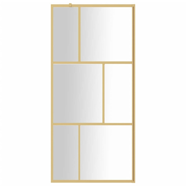 Divisória de chuveiro 80x195 cm vidro transparente ESG dourado M 3