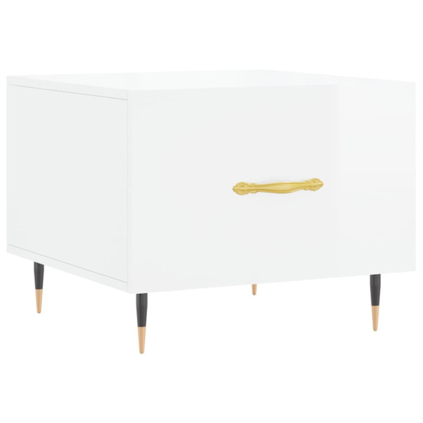 Mesas de centro 2 pcs 50x50x40 cm branco brilhante M 5