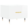 Mesas de centro 2 pcs 50x50x40 cm branco brilhante 5