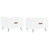 Mesas de centro 2 pcs 50x50x40 cm branco brilhante 2