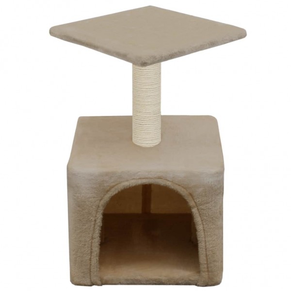 Rascador para gatos con poste de sisal 55 cm beige M 3