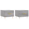 Mesas de centro 2 pcs 50x50x40 cm madeira proc. sonoma cinza 2