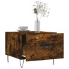 Mesa de centro 2 uds madera ingeniería roble ahumado 50x50x40cm 4