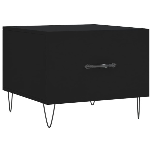 Mesas de centro 2 uds madera de ingeniería negro 50x50x40 cm M 5