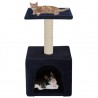Árvore p/ gatos c/ postes arranhadores sisal 55 cm azul escuro 1