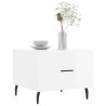 Mesa de centro 2 uds madera ingeniería blanco brillo 50x50x40cm 3