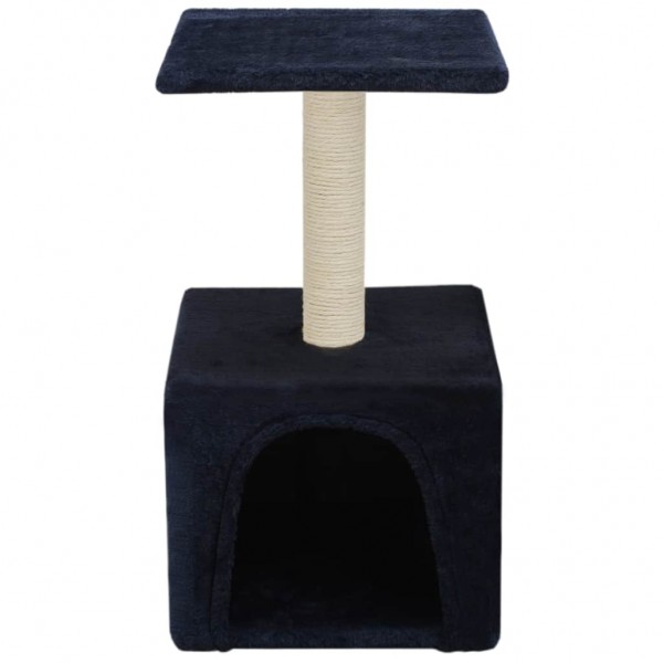 Rascador para gatos con poste de sisal 55 cm azul oscuro M 2