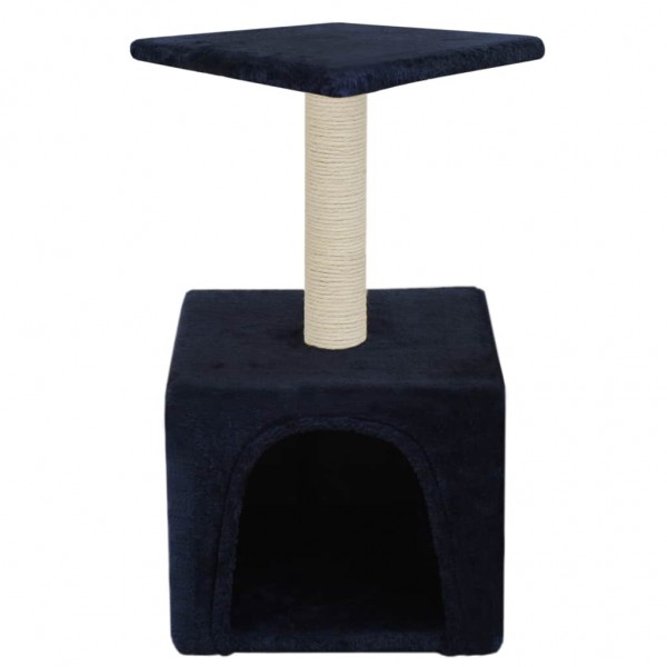 Árvore p/ gatos c/ postes arranhadores sisal 55 cm azul escuro M 3