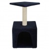 Árvore p/ gatos c/ postes arranhadores sisal 55 cm azul escuro 3