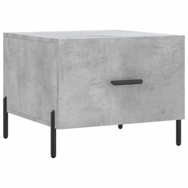 Mesa de centro 2 uds madera ingeniería gris hormigón 50x50x40cm M 5