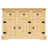 Aparador Corona madera maciza pino mexicano 112x43x78 cm 3