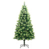 Árbol de Navidad artificial con bisagras y soporte 180 cm 2