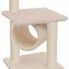 Árvore para gatos c/ postes arranhadores sisal 65 cm bege 4