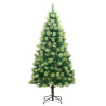 Árbol de Navidad artificial con bisagras y soporte 240 cm 2