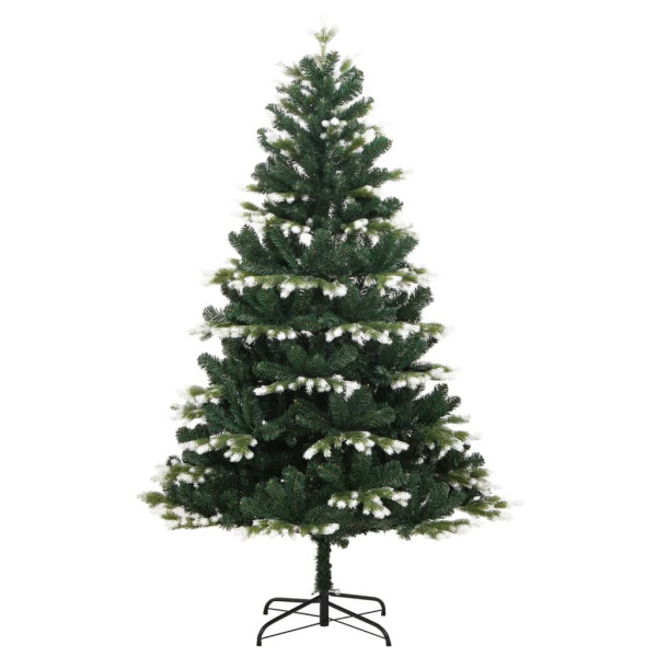 Árvore de Natal artificial articulada c/ flocos de neve 210 cm M 2