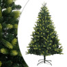 Árbol de Navidad artificial con bisagras y soporte 150 cm 1