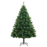 Árbol de Navidad artificial con bisagras y soporte 150 cm 2