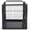 Corral para perros cachorros acero 91.5x59x61 cm 3