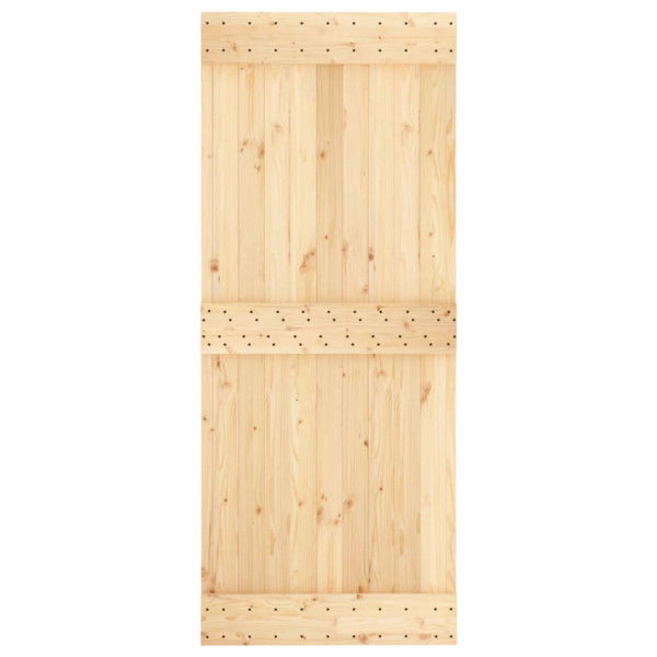 Puerta corredera con herrajes madera maciza de pino 85x210 cm M 4