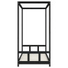 Estrutura de cama infantil 90x190 cm pinho maciço preto 5