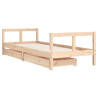 Estructura de cama para niños con cajones madera pino 80x200 cm 3