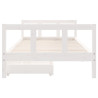 Estructura cama niños con cajones madera pino blanco 90x200 cm 5