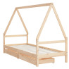Estructura de cama para niños con cajones madera pino 90x200 cm 3