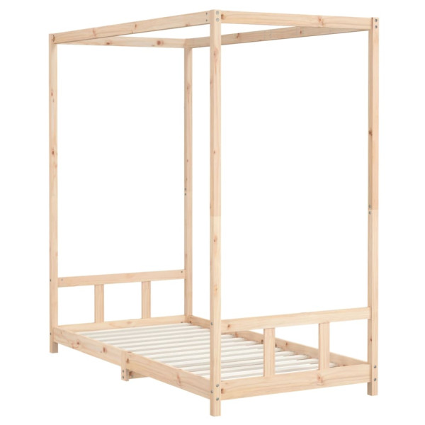 Estructura de cama infantil madera maciza de pino 90x190 cm M 3