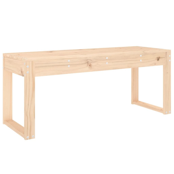 Banco de jardín madera maciza de pino 110x38x45 cm M 2