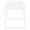 Banco de jardim 80x38x45 cm madeira de pinho maciça branco 4