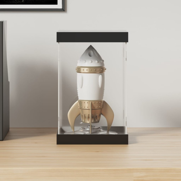 Caja de exposición acrílico transparente 14x14x22 cm D